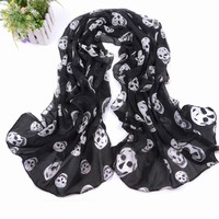 Large  Small skull  shawl  scarf