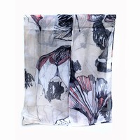Begonia Flower Scarf Cotton shawl scarf