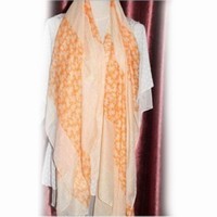 Voile small floral scarf spring and summer sunscreen  scarf