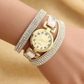 Korean velvet belt winding fashion bracelet watch
