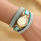 Korean velvet belt winding fashion bracelet watch