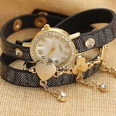Fashion set auger belt winding bracelet watch