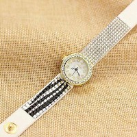 Fashionable Korea velvet diamond bracelet watch