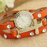 Fashion Belts wound bracelet watch