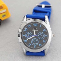 Silicone band sports watch