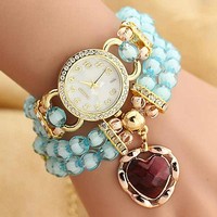 Fashion diamond bracelet watch