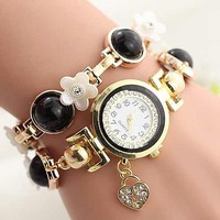 Diamond bracelet watch