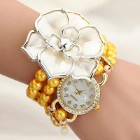 Pearl flowers circling Watches
