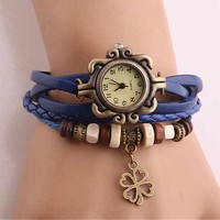 Clover knitting fashion watches