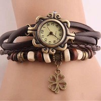 Clover knitting fashion watches