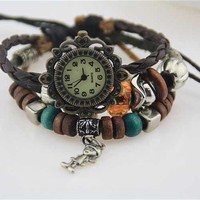 Retro braided watch