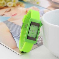 Fashion Square jelly Watch