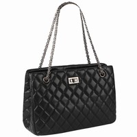 Fashion handbag  shoulder messenger bag  Lingge chain bag