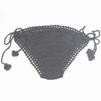 Hand-crocheted cotton underwear beach shorts