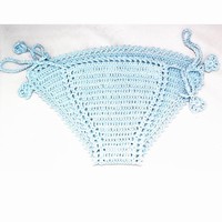 Hand-crocheted cotton underwear beach shorts