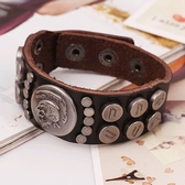 Rivet leather bracelet