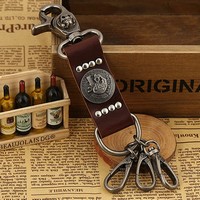Antique Leather Keychain