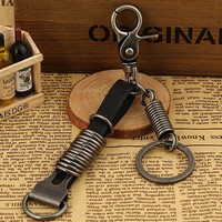 Antique Leather Keychain