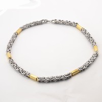 Stainless steel vintage necklace