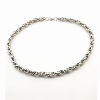 Vintage black stainless steel necklace