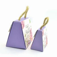 (100PCS) Purple large  Candy Boxes