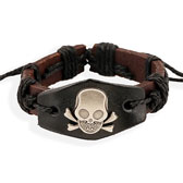 Skull Leather bracelet