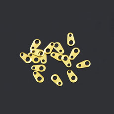 7*4mm Iron Chain Tabs Hole: 2mm, 1mm