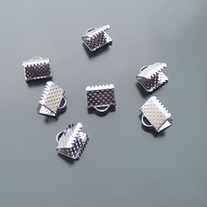 8MM Iron Ribbon Ends, Rectangle