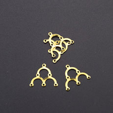 Iron Chandelier Components,Links,Golden,Size: about 17mm*15mm, Hole:1mm