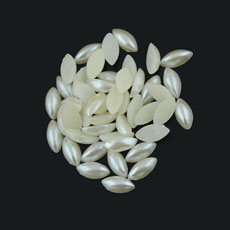 ABS Pearl Acrylic Cabochons, Imitation Pearl, Half oval,8*4MM