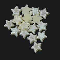 ABS Pearl Acrylic Cabochons, Imitation Pearl, star-shaped,11*11MM
