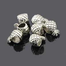 Tibetan Style European Beads,Alloy,Antique Silver Color,size:12mm*11mm,hole:5mm