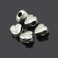Tibetan Style European Beads,Antique Silver Color,size:13mm*11mm,hole:3.5-4.5mm