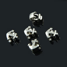 Tibetan Style European Beads,Seaman,Anchor,Alloy,Antique Silver Color,size:13mm*7mm*12mm,hole:4mm