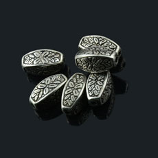Tibetan Style Metal Beads,CBD,Antique Silver Color,size:19mm*6mm,hole:1.5mm