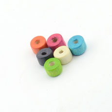 Korean Style Wood Beads,Mixed Color,size:9mm*6mm,hole:2.5mm