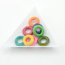 Korean Style Wood Beads,Round Ring,Mixed Color,size:15mm,hole:8mm