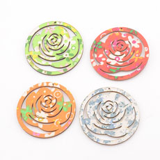 Korean Style Wood Beads,Mixed Color,size:48mm*2mm,hole:1mm