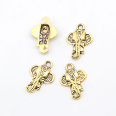 Korean Style Alloy Pendant,Elephant,Alloy,Antique Gold Color,size:16mm*23mm,hole:2mm