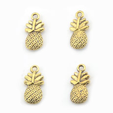 Korean Style Alloy Pendant,Pineapple,Antique Gold Color,size:10mm*20mm,hole:1.5mm