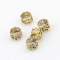 Korean Style Alloy Pendant,Ring,Antique Gold Color,size:10mm*6mm,hole:9mm