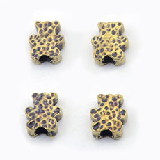 European Beads,Alloy,Bear,Antique Bronze Color,size:13*15mm,hole:3.5mm