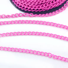 Fluorescent Color Iron Chain, Size: about 6mm*4mm,25m