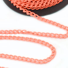Fluorescent Color Iron Chain, Size: about 6mm*4mm,25m