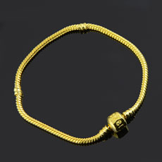 Brass European Bracelet Chain,Nickel Free, Thickness 2.8mm,4.2mm,long:20cm