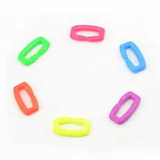 Acrylic link beads(mixed colors), Size: 3.2*1.8cm