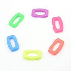 Acrylic link beads(mixed colors), Size: 4*2.5cm