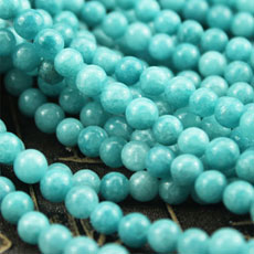 4MM Amazon Tianhe stone Chalcedony Round Loose Beads