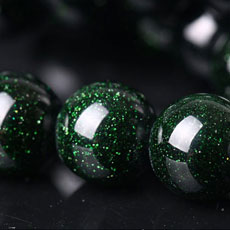 10MM Natural Green Sandstone Round Beads