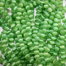 6MM Natural Green Opal Round Beads